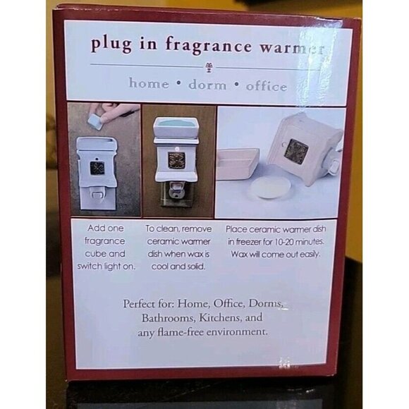 Plug In Fragrence Tuscany Candle Fragrance Bar Warmer White Square by Langley - Picture 5 of 7